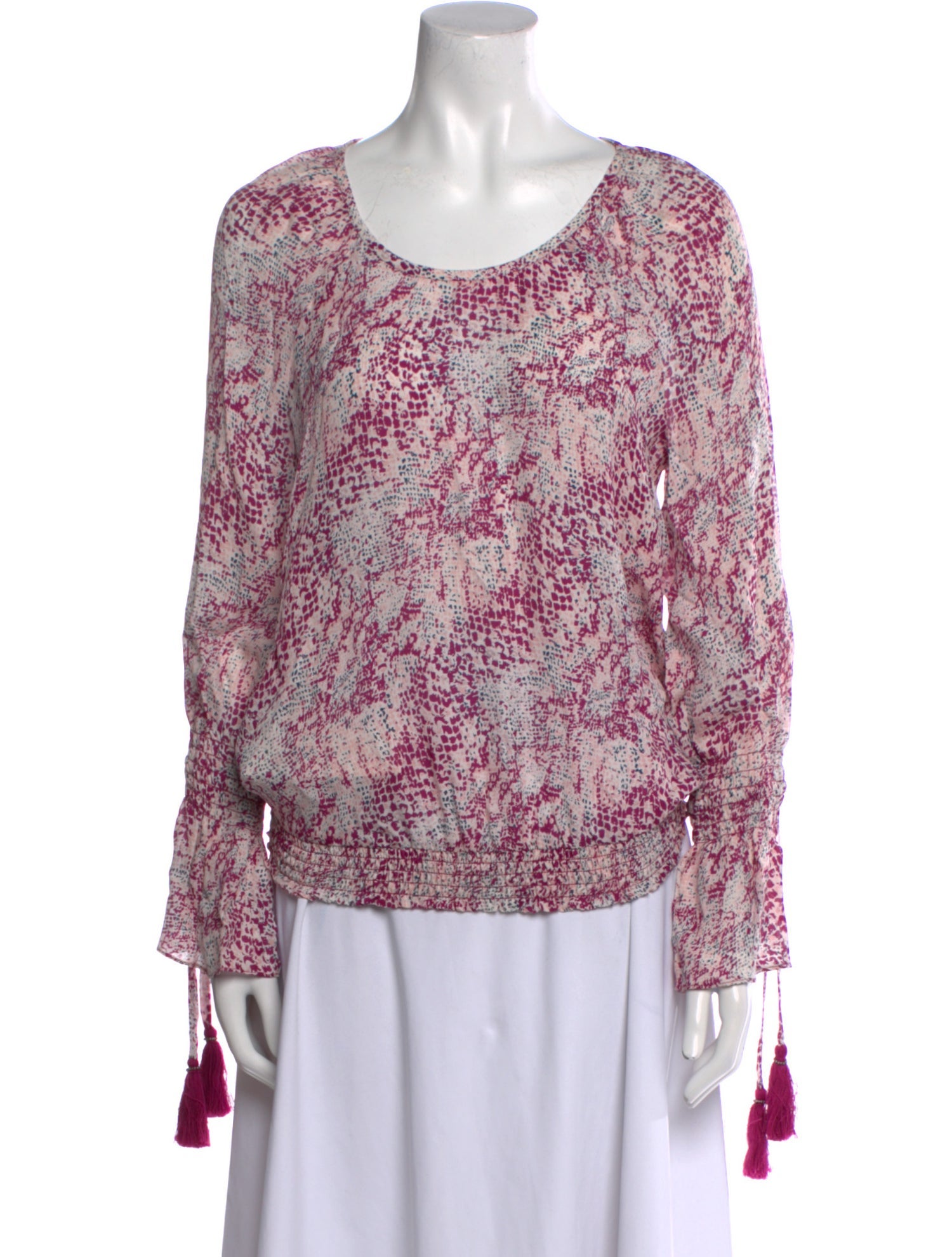 Ramy Brook Silk Floral Print Blouse w/ Tags