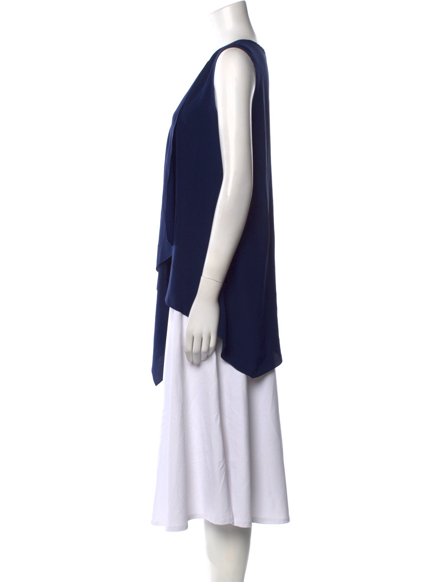 Ramy Brook Silk Plunge Neckline Tunic