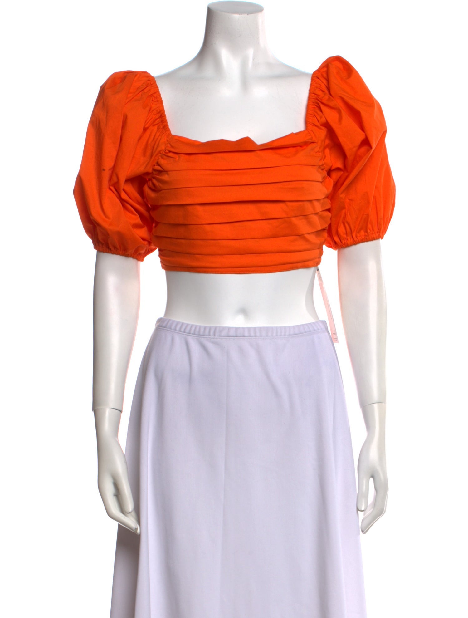 Ramy Brook Square Neckline Short Sleeve Crop Top w/ Tags