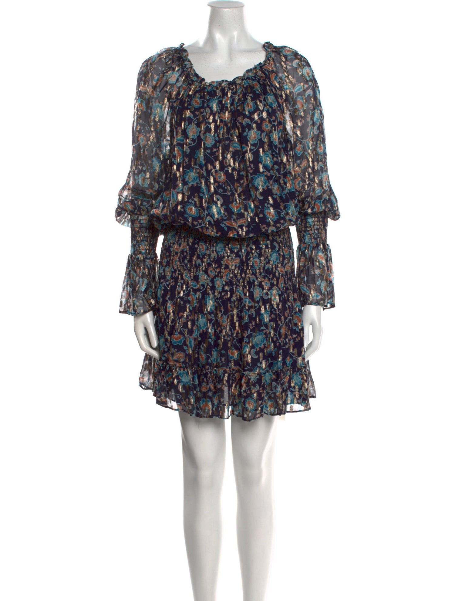 Ramy Brook Floral Print Knee-Length Dress w/ Tags