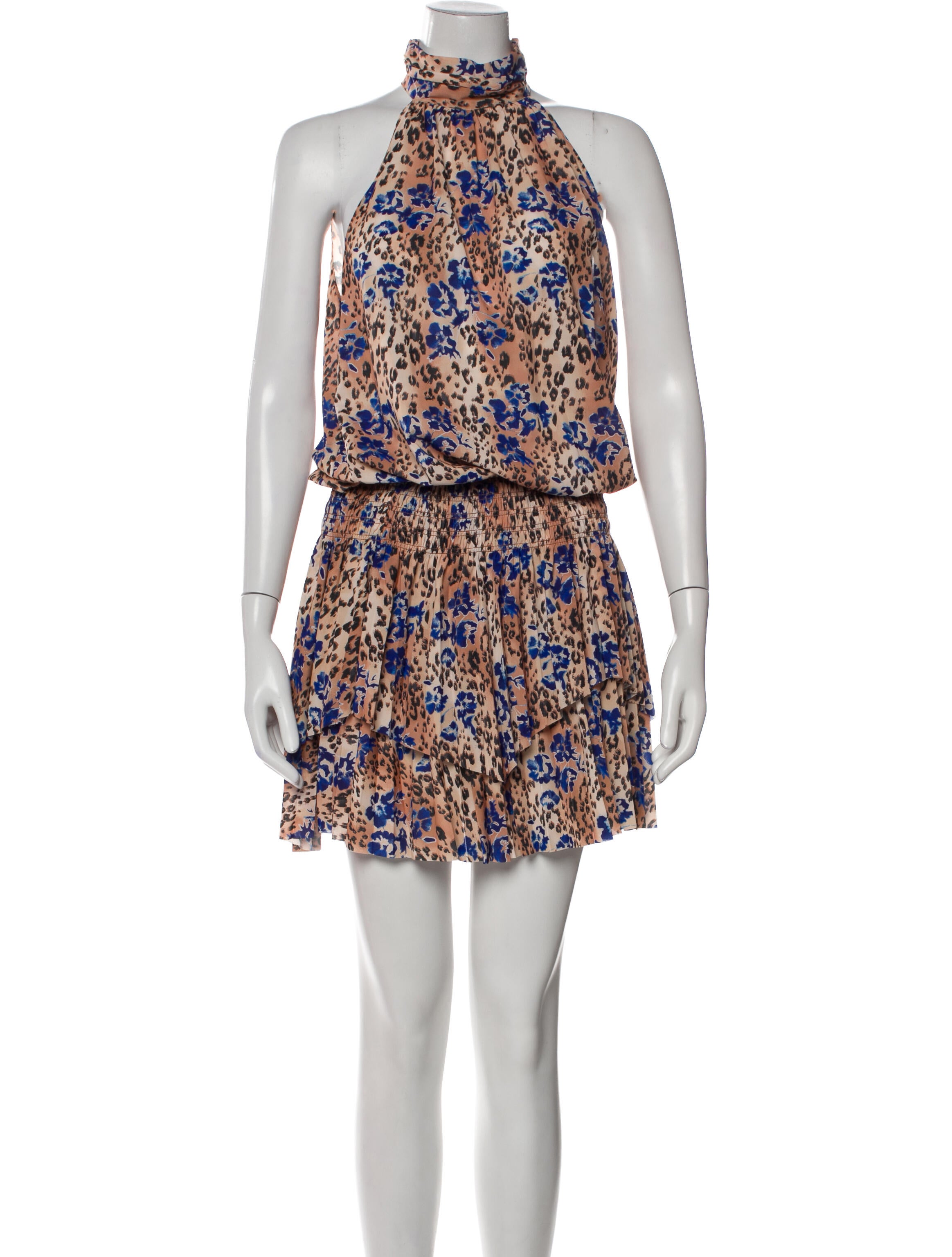 Ramy Brook Floral Print Knee-Length Dress