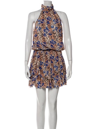 Ramy Brook Floral Print Knee-Length Dress