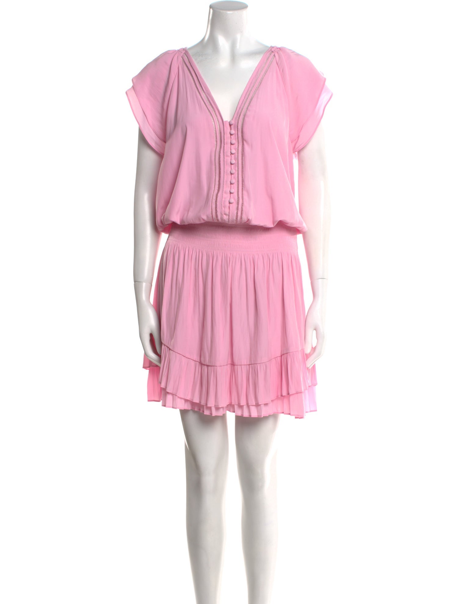 Ramy Brook V-Neck Knee-Length Dress