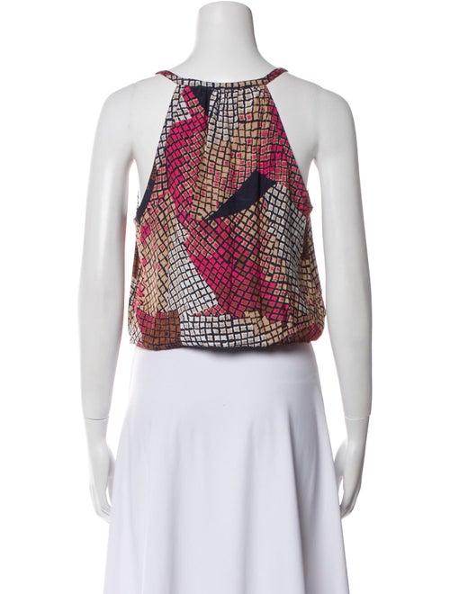 Ramy Brook Printed V-Neck Crop Top