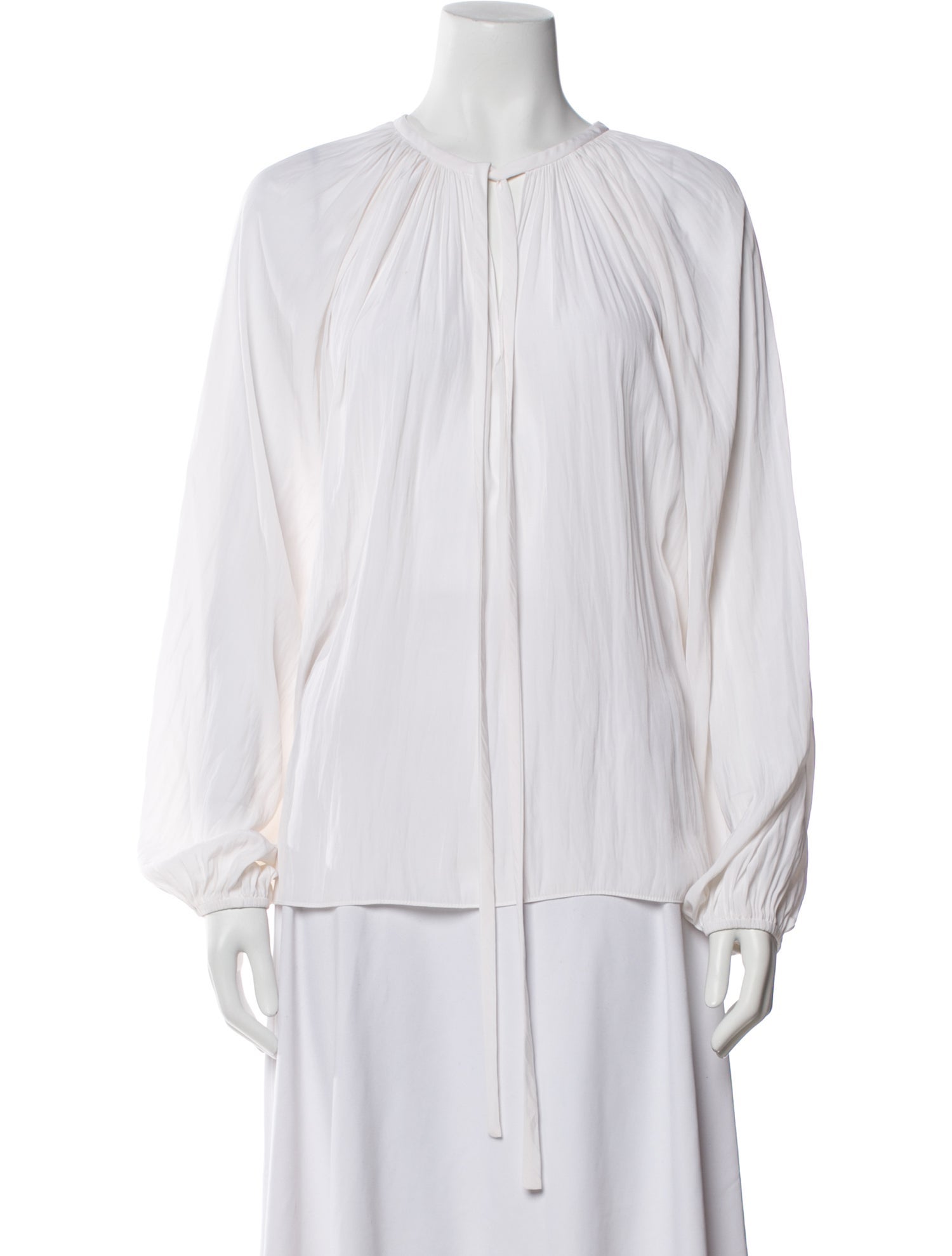 Ramy Brook Crew Neck Long Sleeve Blouse