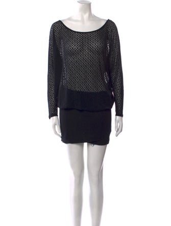 Ramy Brook Bateau Neckline Knee-Length Dress