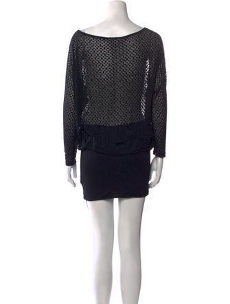 Ramy Brook Bateau Neckline Knee-Length Dress