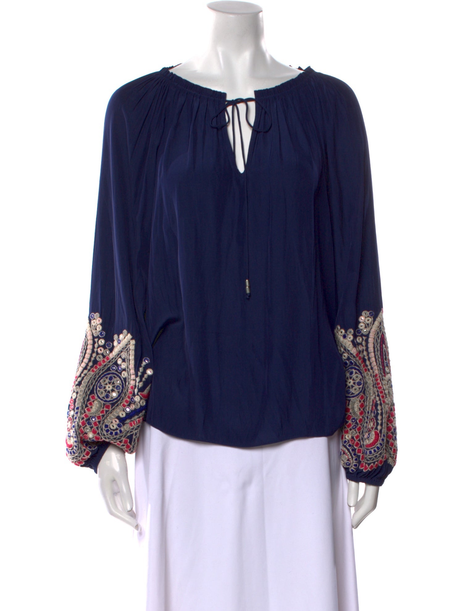 Ramy Brook V-Neck Long Sleeve Blouse