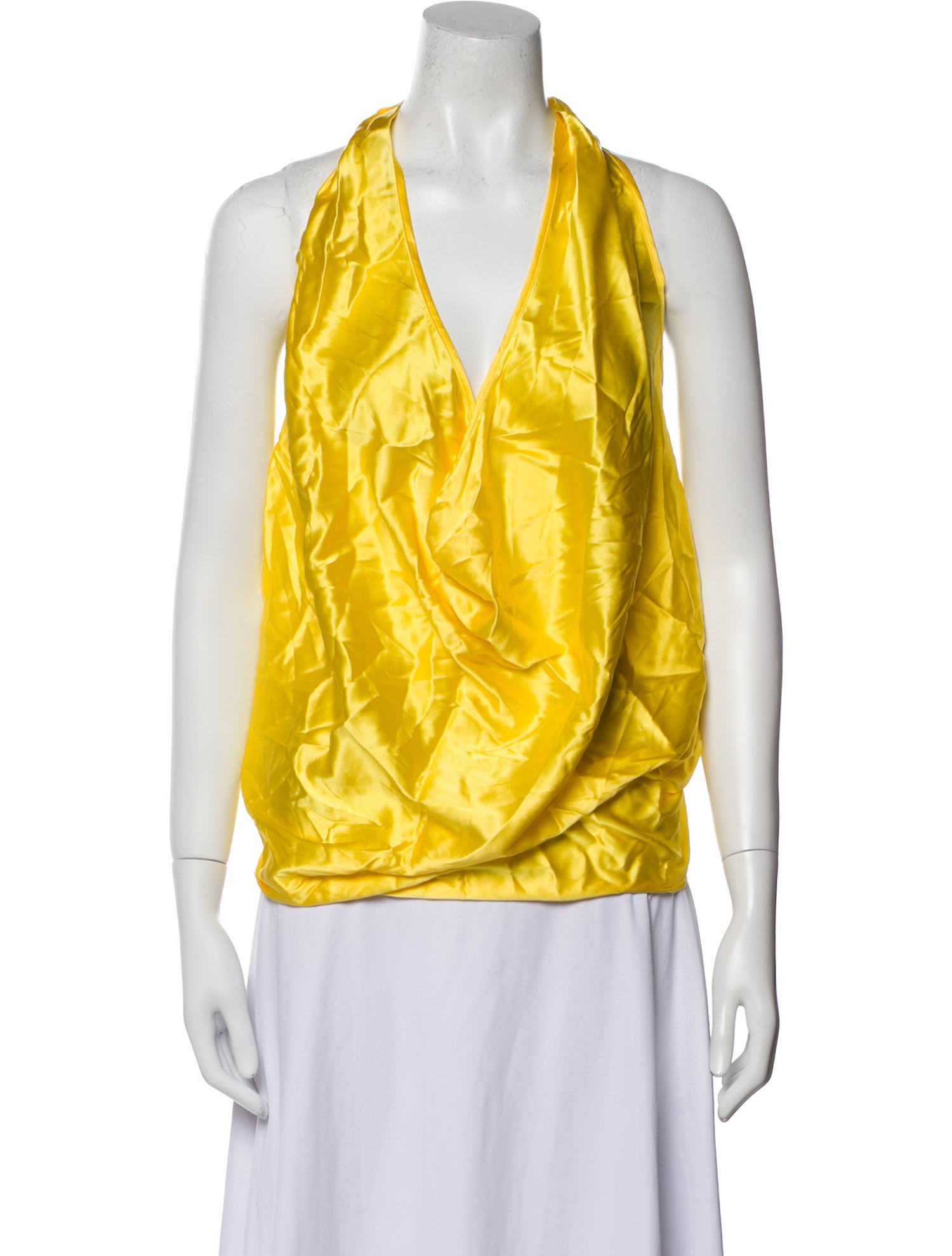 Ramy Brook Silk V-Neck Top w/ Tags