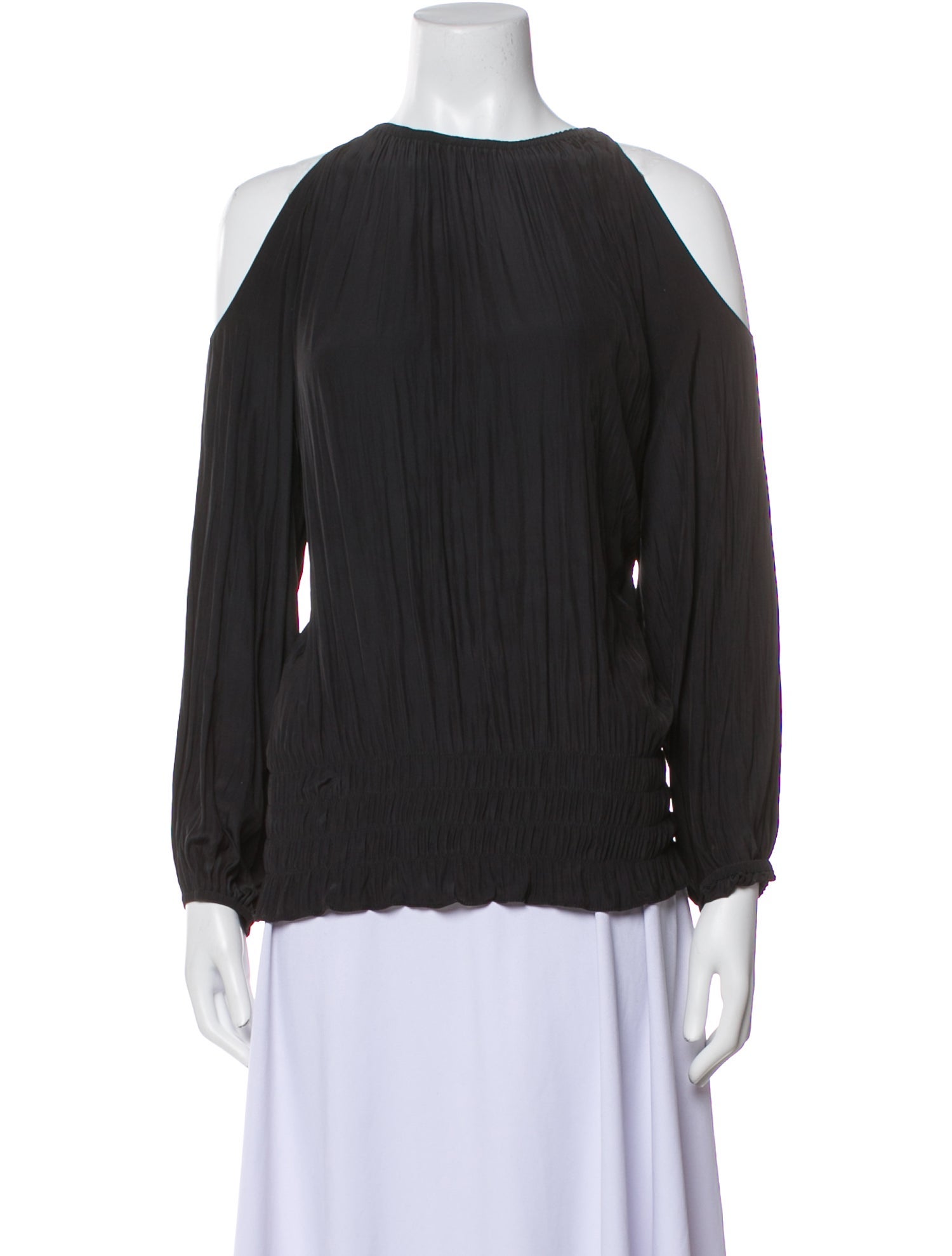 Ramy Brook Bateau Neckline Long Sleeve Blouse
