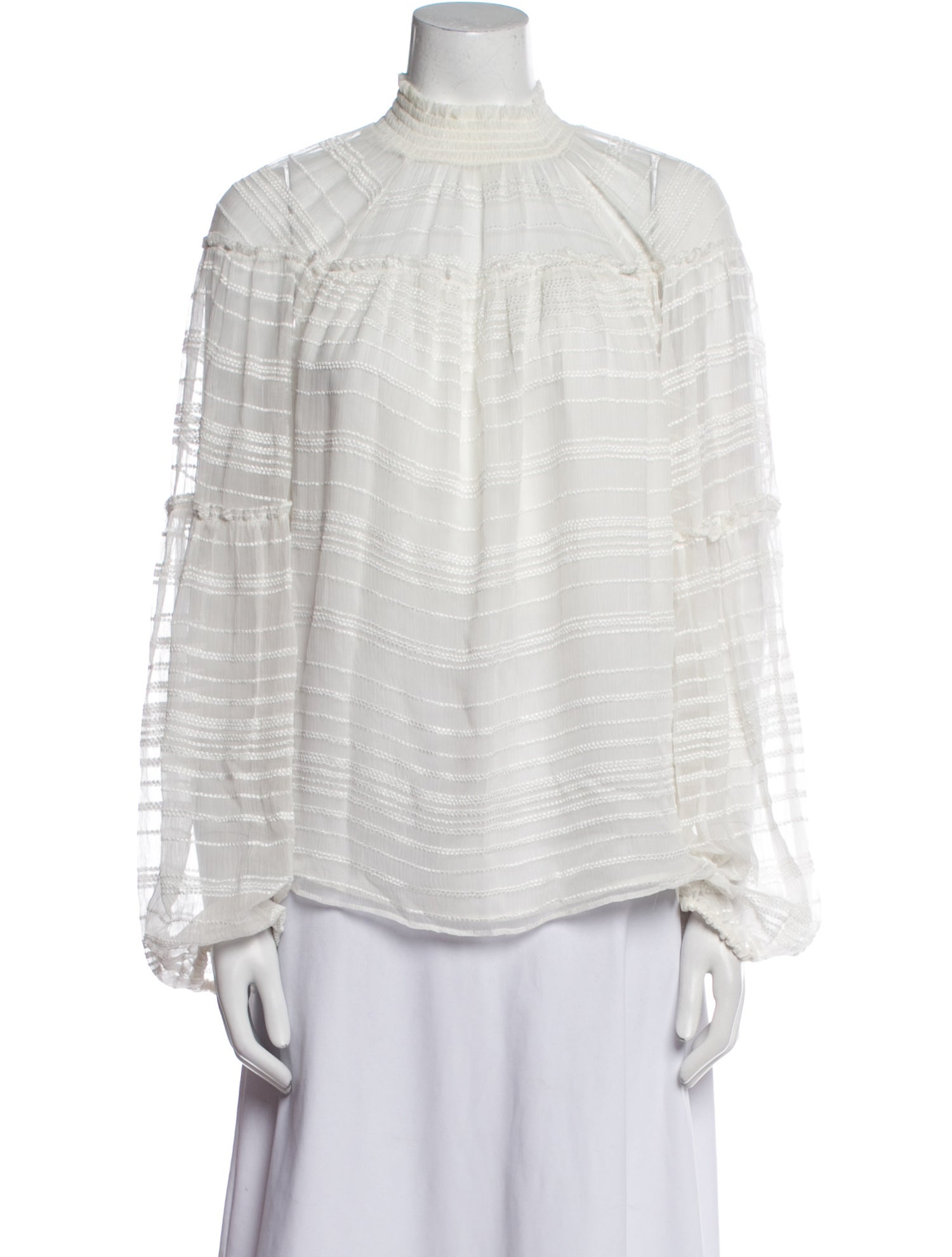 Ramy Brook Mock Neck Long Sleeve Blouse w/ Tags