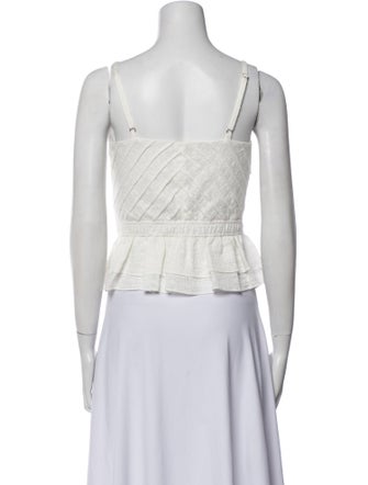 Ramy Brook V-Neck Sleeveless Crop Top