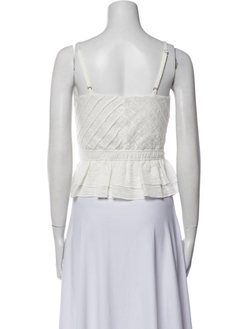 Ramy Brook V-Neck Sleeveless Crop Top