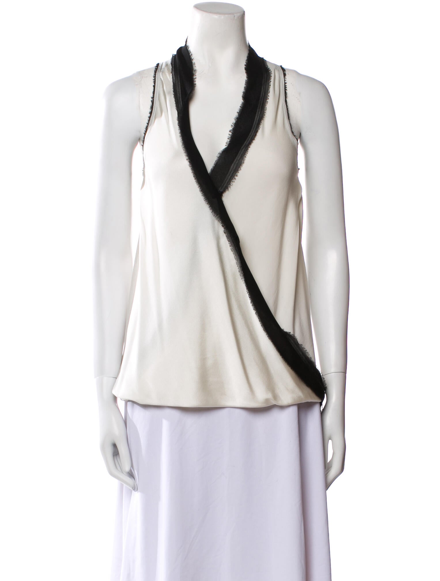 Ramy Brook Silk V-Neck Blouse