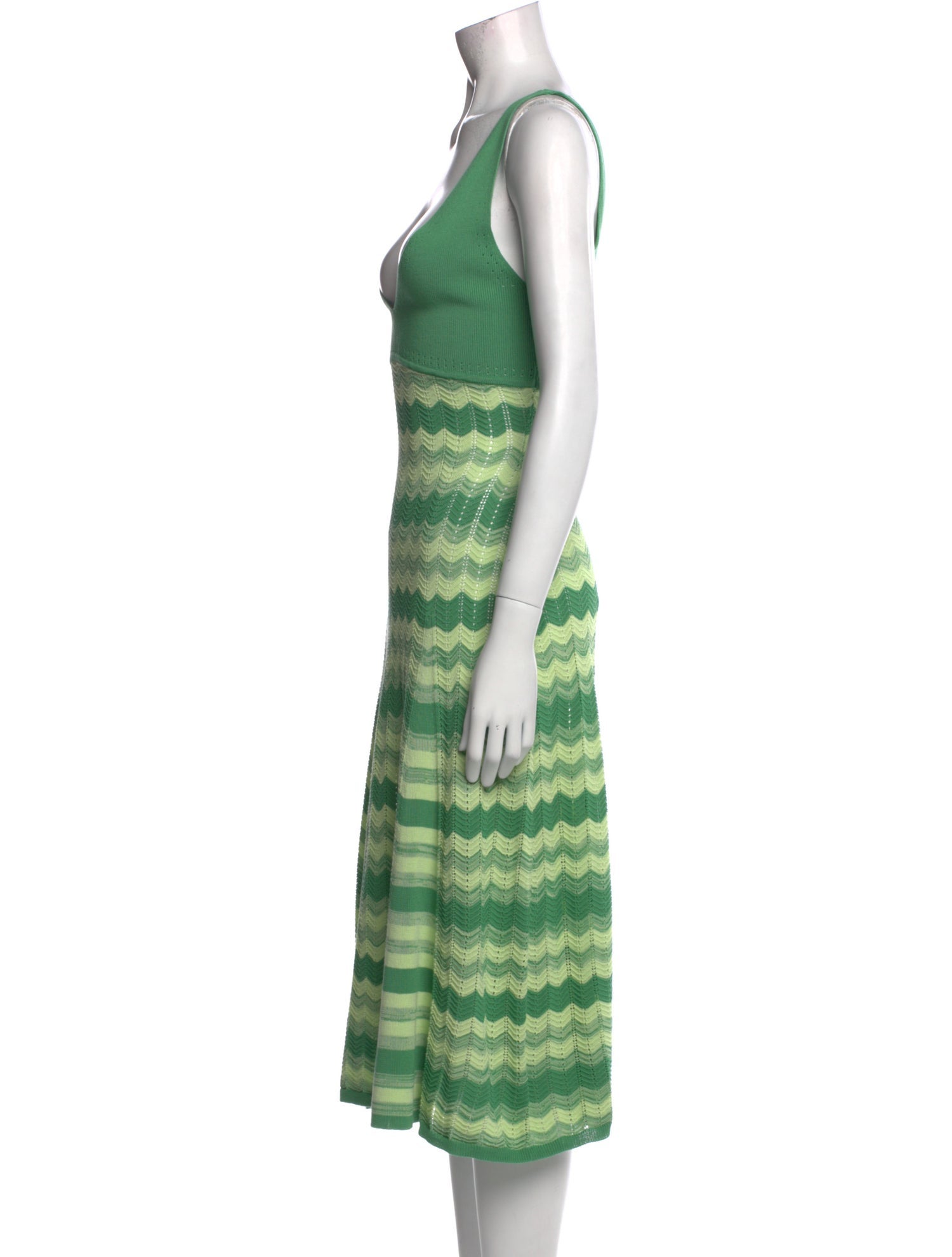 Ramy Brook Striped Midi Length Dress