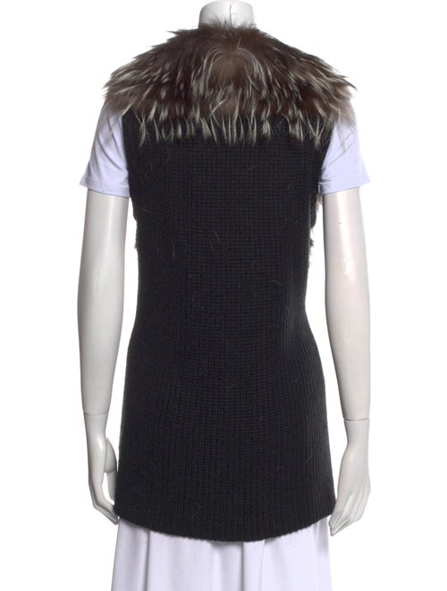 Ramy Brook Colorblock Pattern V-Neck Sweater