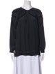 Ramy Brook Crew Neck Long Sleeve Blouse