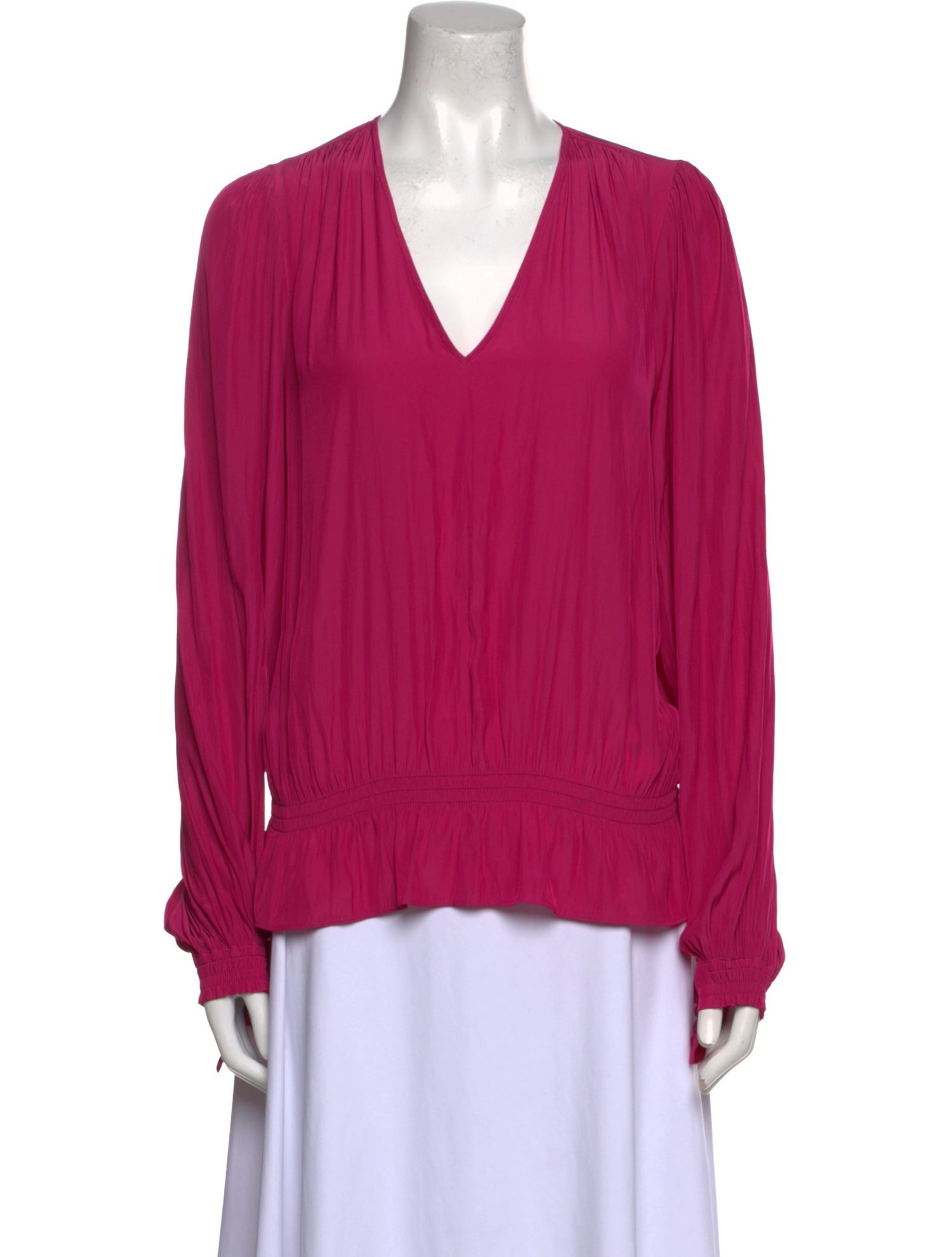 Ramy Brook V-Neck Long Sleeve Blouse
