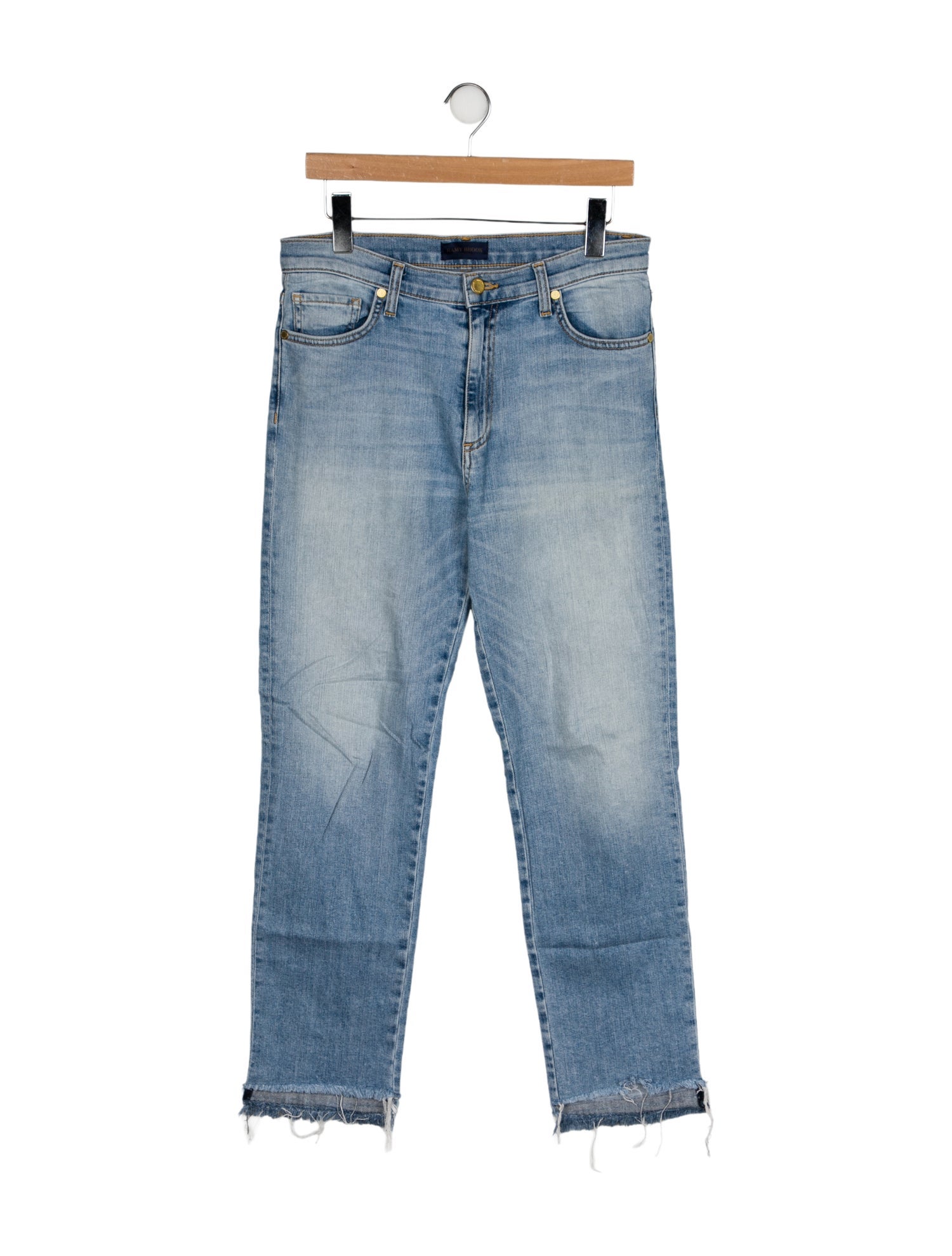 Ramy Brook Mid-Rise Straight Leg Jeans