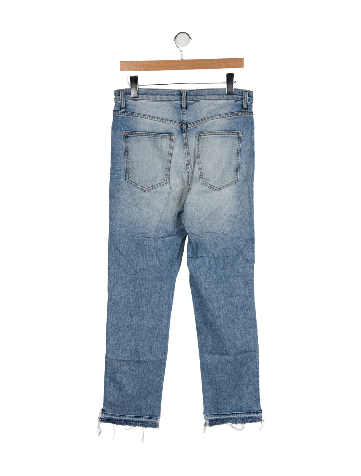 Ramy Brook Mid-Rise Straight Leg Jeans