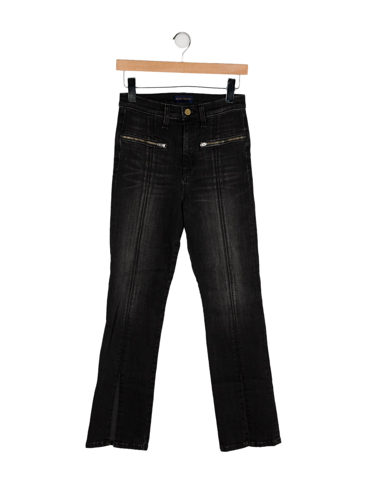Ramy Brook Mid-Rise Straight Leg Jeans