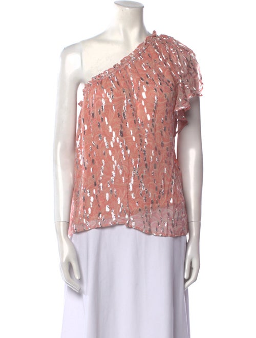 Ramy Brook Printed One-Shoulder Blouse