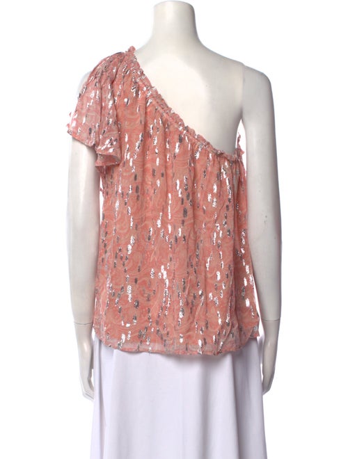 Ramy Brook Printed One-Shoulder Blouse