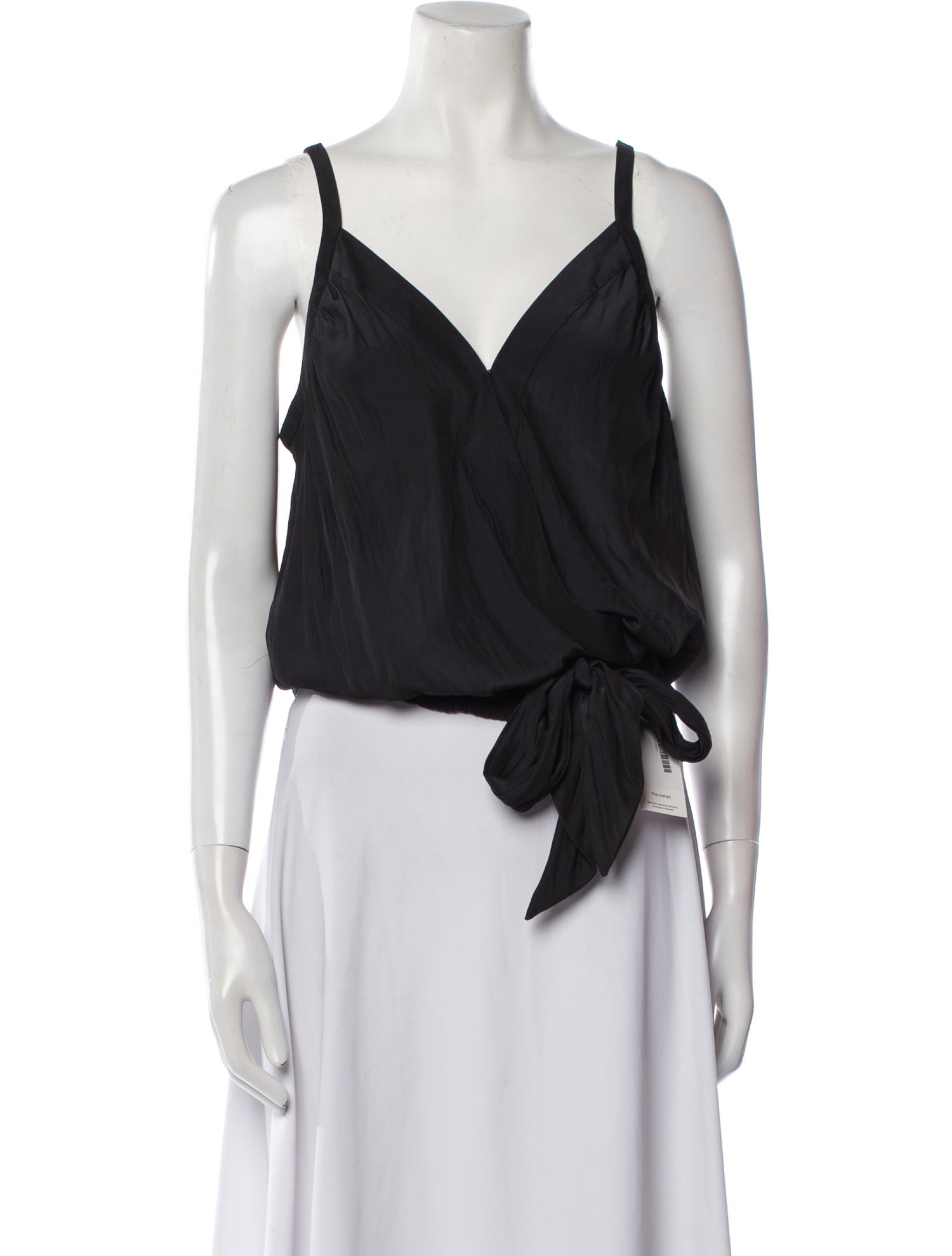 Ramy Brook V-Neck Sleeveless Crop Top
