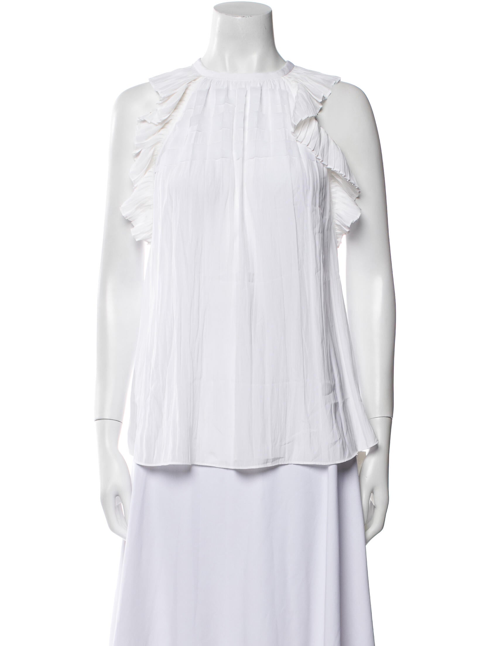 Ramy Brook Silk Crew Neck Blouse