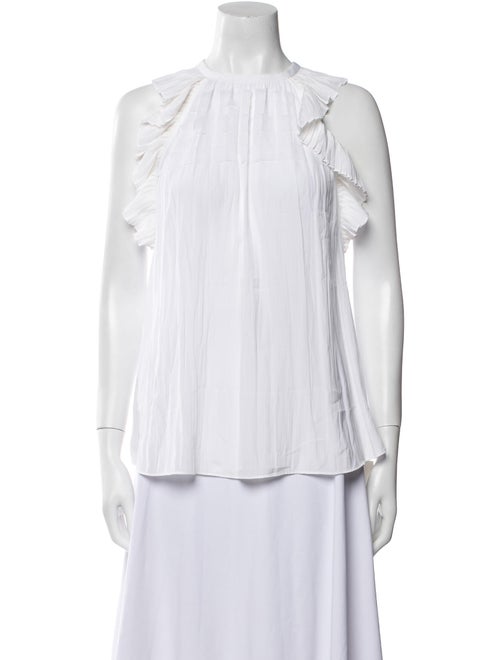 Ramy Brook Silk Crew Neck Blouse