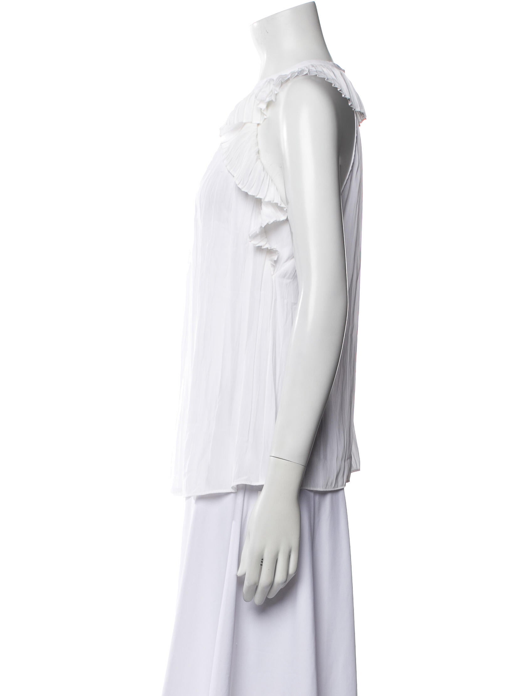 Ramy Brook Silk Crew Neck Blouse