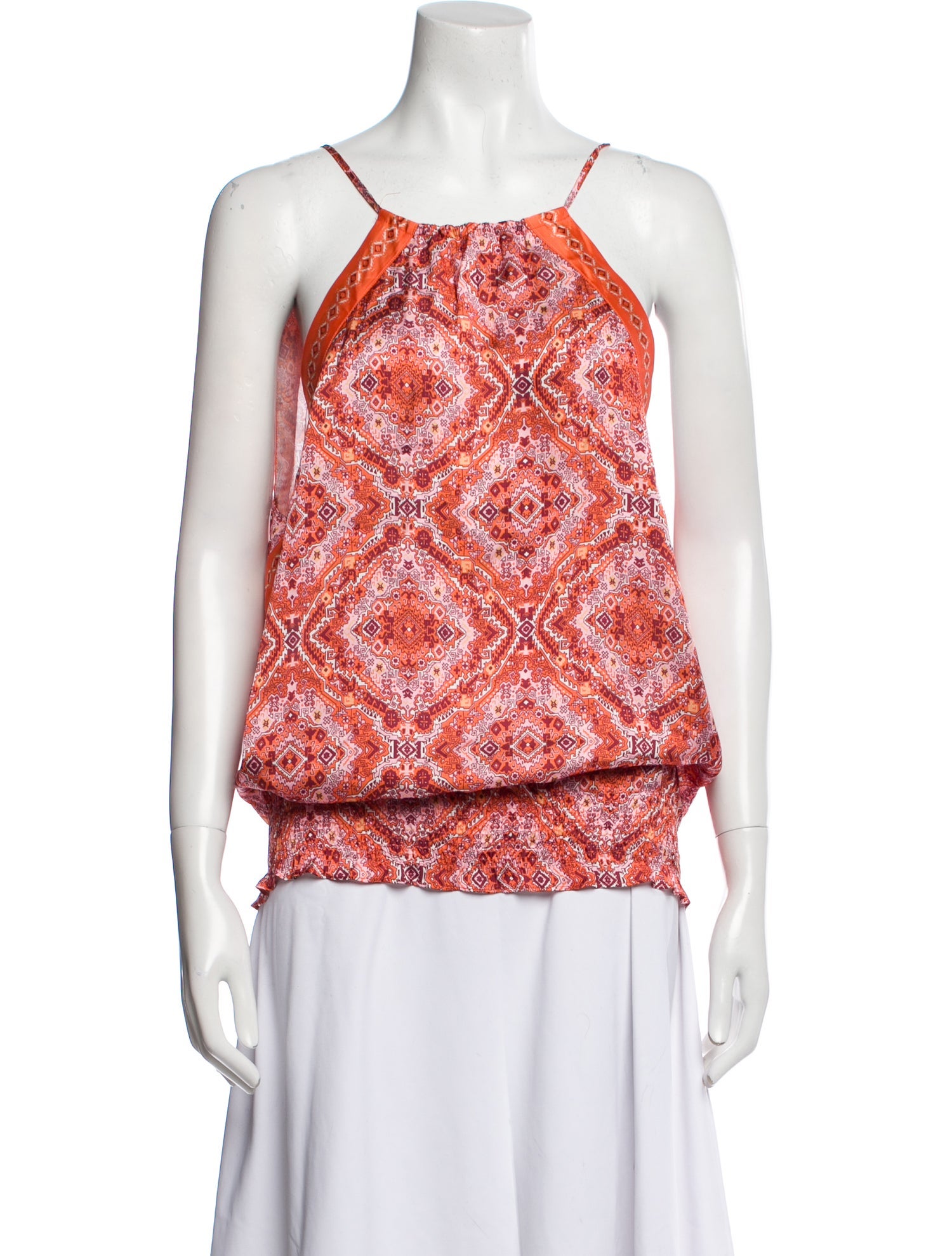 Ramy Brook Paisley Print Square Neckline Blouse w/ Tags