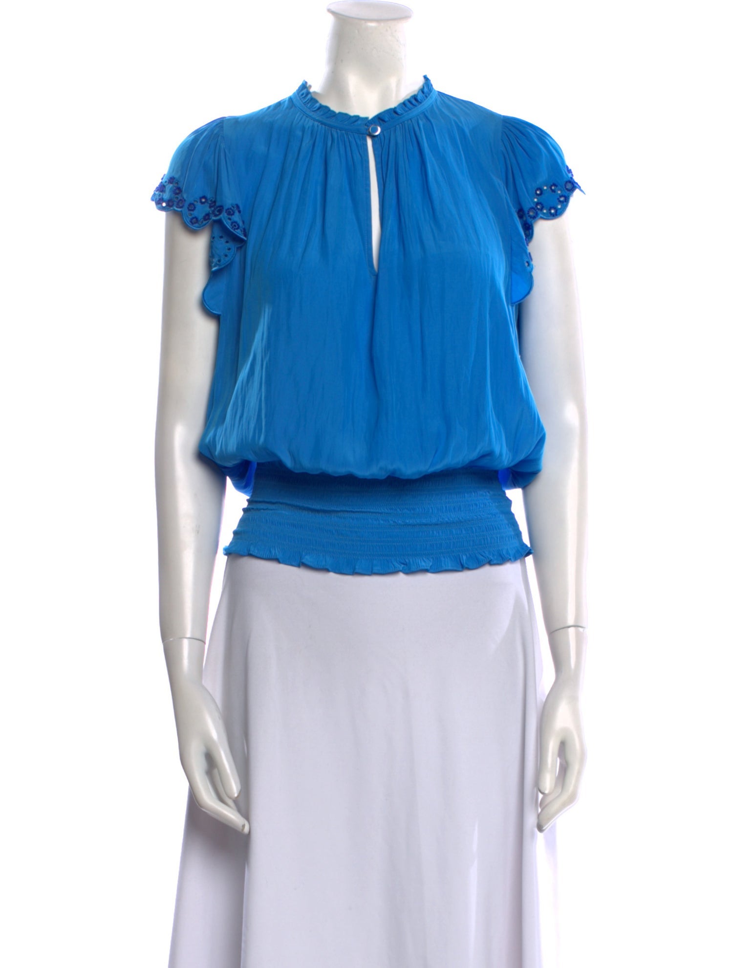 Ramy Brook Crew Neck Short Sleeve Blouse w/ Tags