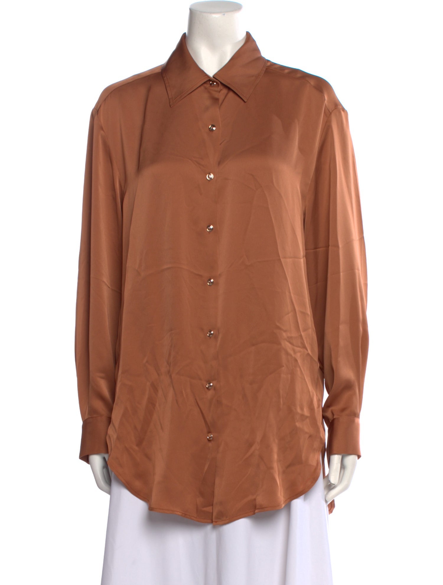 Ramy Brook Long Sleeve Button-Up Top