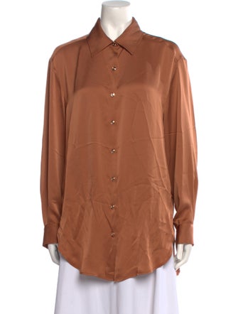 Ramy Brook Long Sleeve Button-Up Top