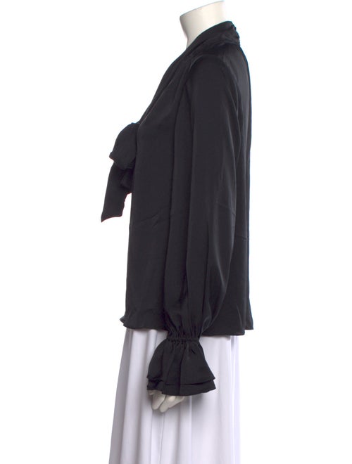 Ramy Brook Tie Neck Long Sleeve Blouse