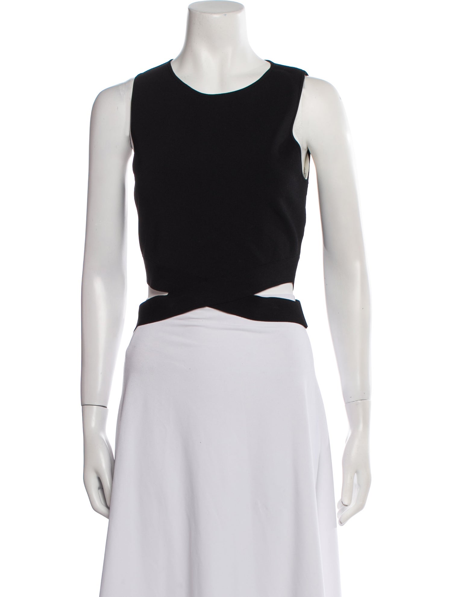 Ramy Brook Scoop Neck Sleeveless Crop Top