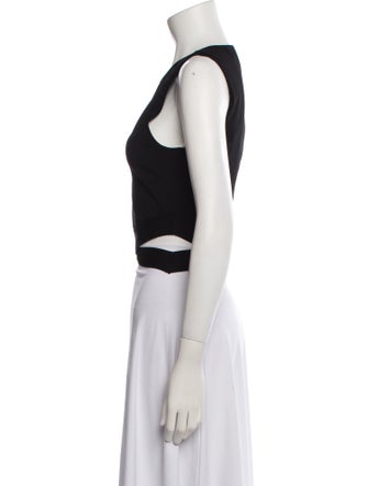 Ramy Brook Scoop Neck Sleeveless Crop Top