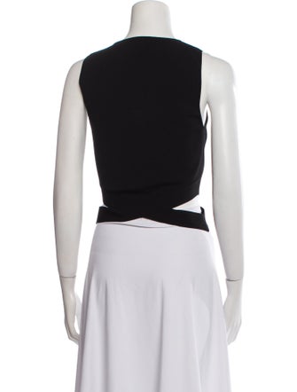 Ramy Brook Scoop Neck Sleeveless Crop Top