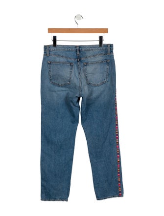 Ramy Brook Mid-Rise Straight Leg Jeans