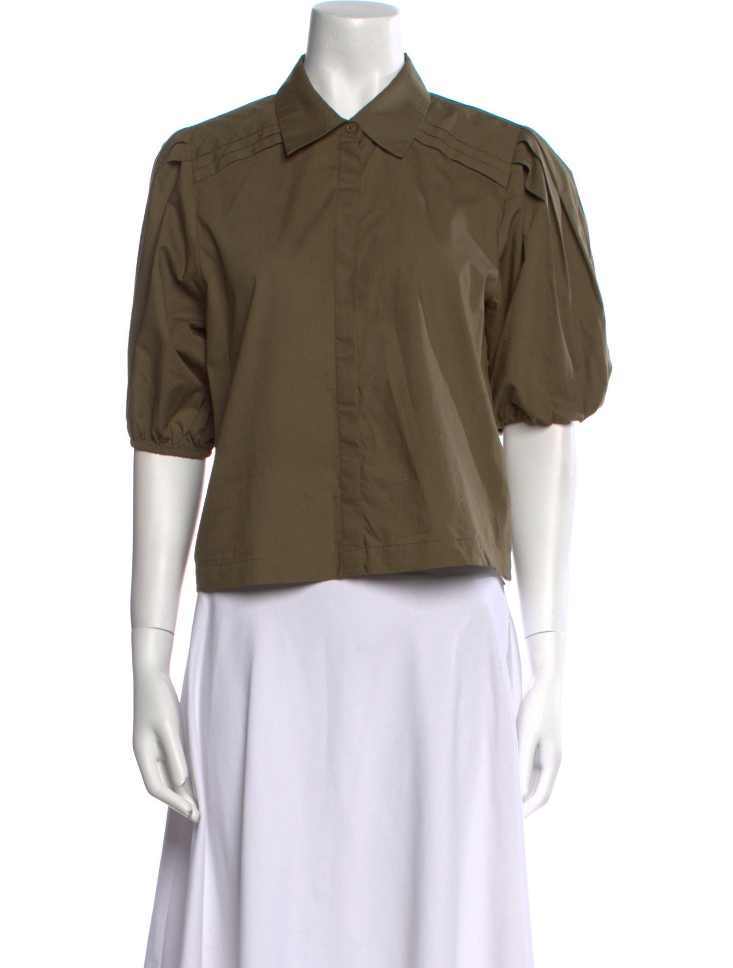 Ramy Brook Short Sleeve Button-Up Top