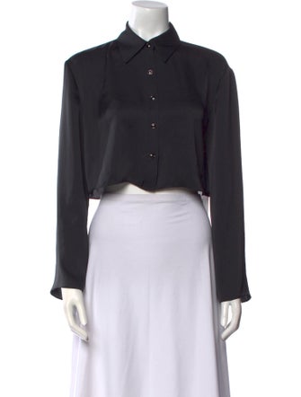 Ramy Brook Long Sleeve Crop Top