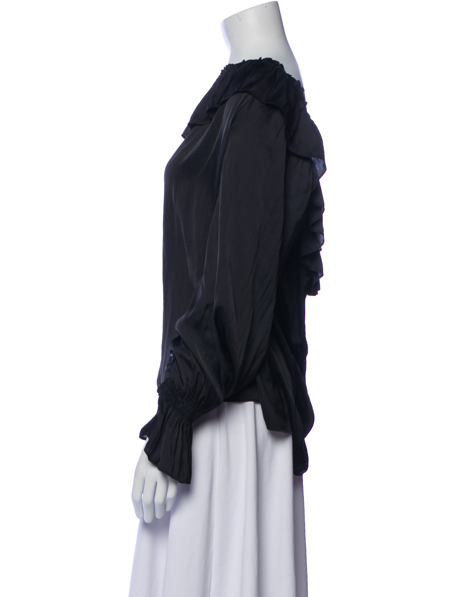 Ramy Brook Bateau Neckline Long Sleeve Blouse w/ Tags