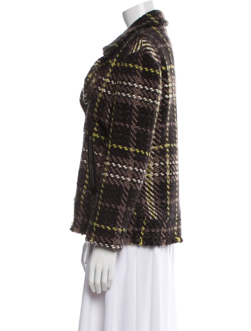 Ramy Brook Plaid Print Evening Jacket