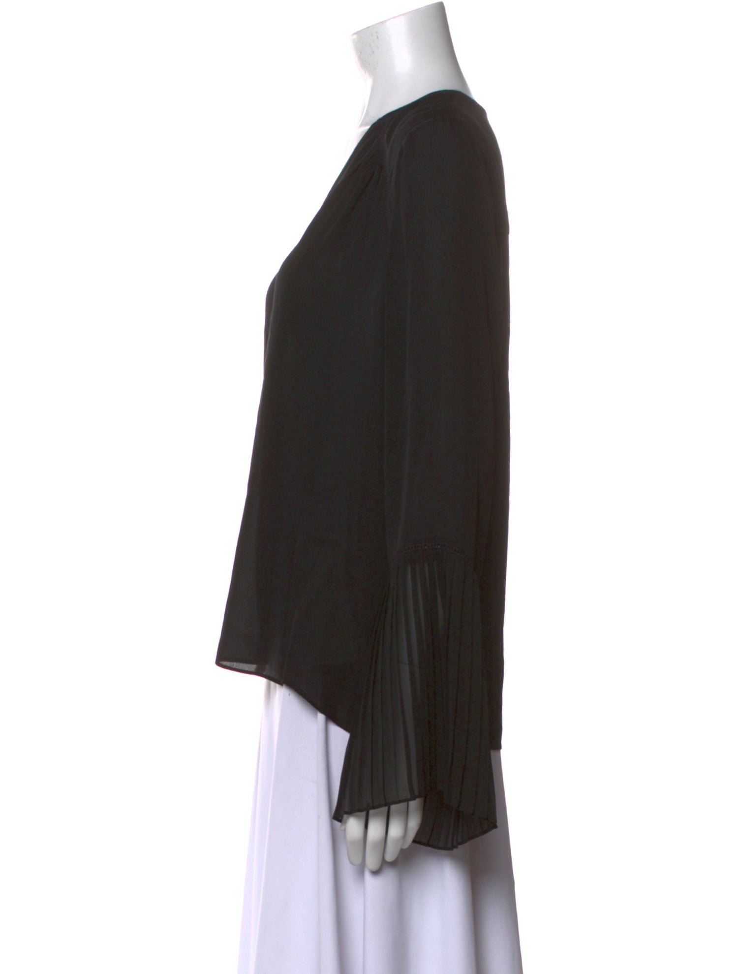 Ramy Brook Silk V-Neck Blouse