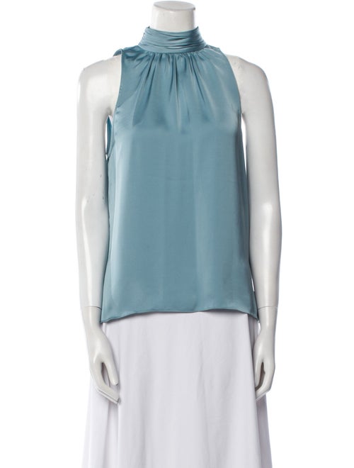 Ramy Brook Mock Neck Sleeveless Blouse