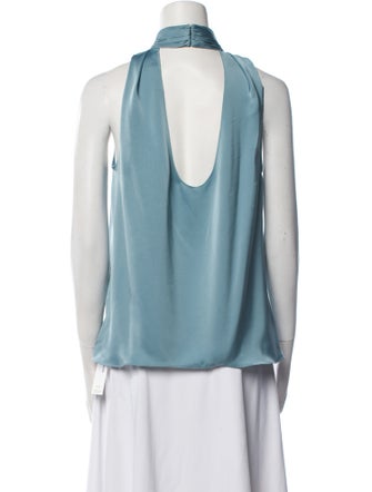 Ramy Brook Mock Neck Sleeveless Blouse