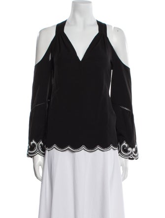 Ramy Brook V-Neck Long Sleeve Blouse