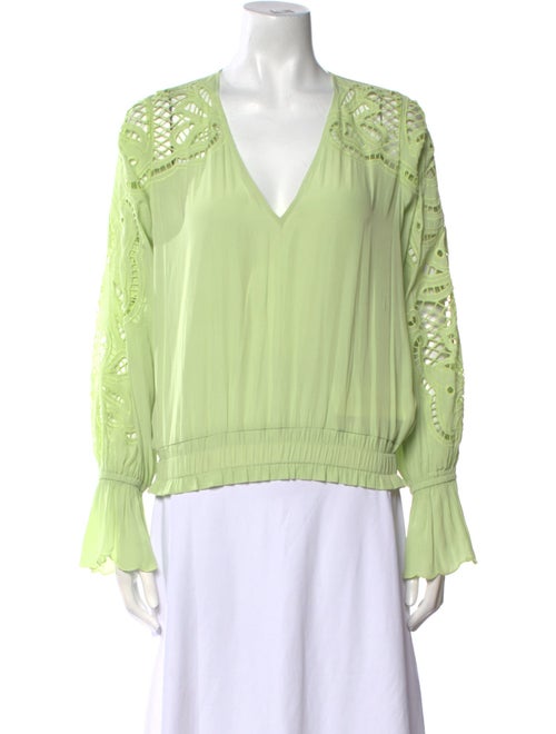Ramy Brook V-Neck Long Sleeve Blouse