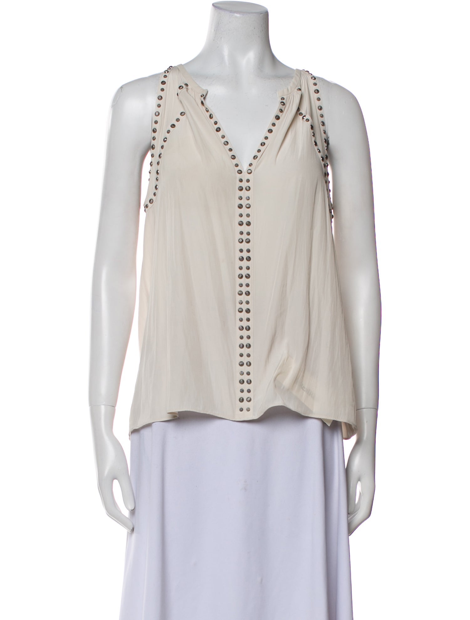 Ramy Brook V-Neck Sleeveless Blouse